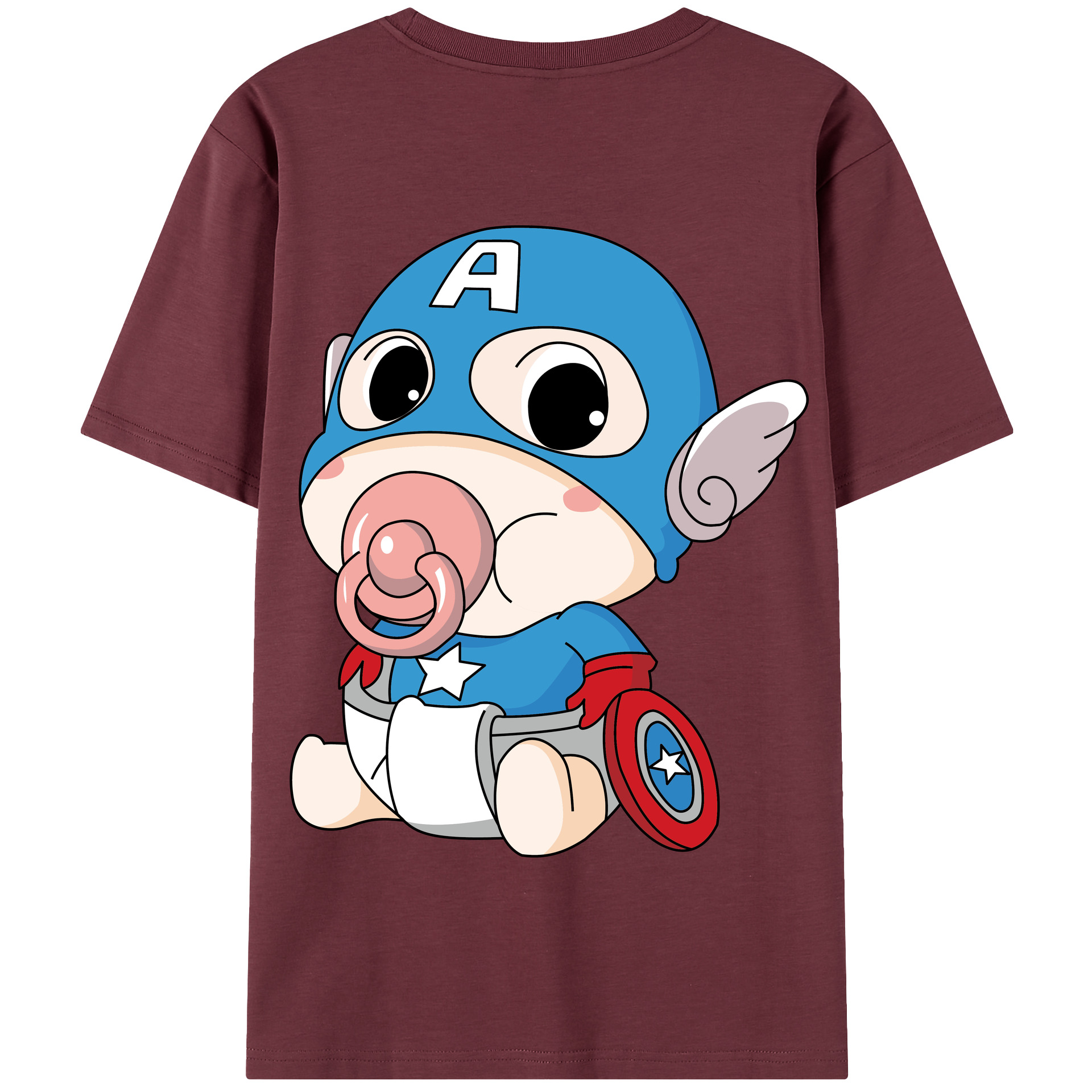 （画像用） アベンジャーズ The Avengers 綿100％半袖Tシャツ（背面プリント）